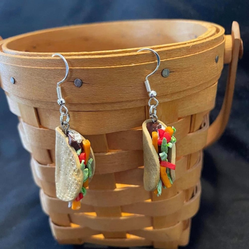 Truely Taco Earrings